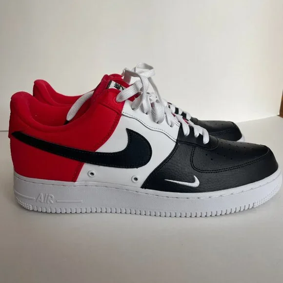 NWT Nike Air Force 1 ’07 LV8 Black Toe 823511-603 Men’s Size 11.5